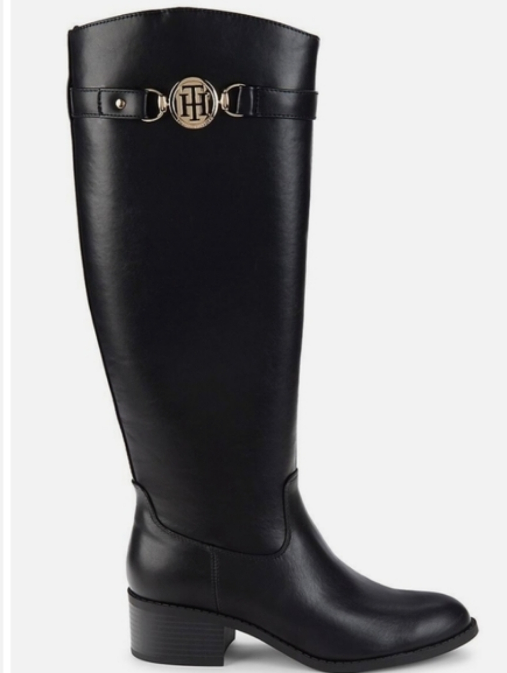 Tommy Hilfiger Black Riding Boots Size 7